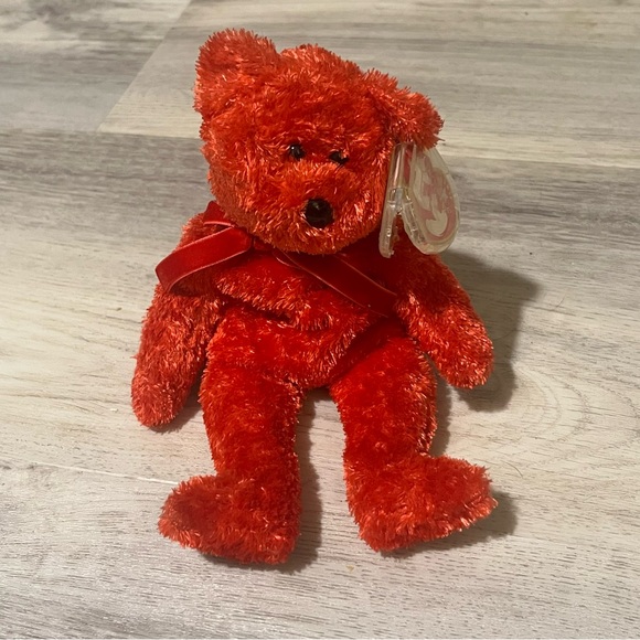 Ty Beanie Baby Sizzle 2001 Red Bear - Picture 1 of 8